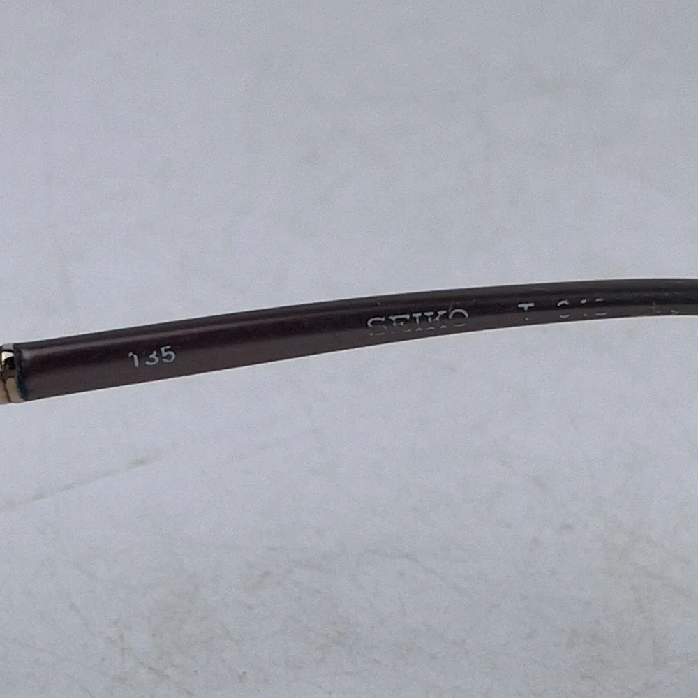 Seiko Womens Eyeglasses Frame Black Silver Metal‎ Oval Full Rim 52-18-135